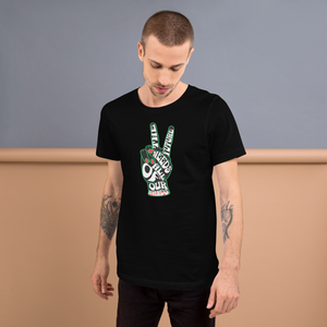 "The Future Needs All Of Our Hands" Unisex t-shirt